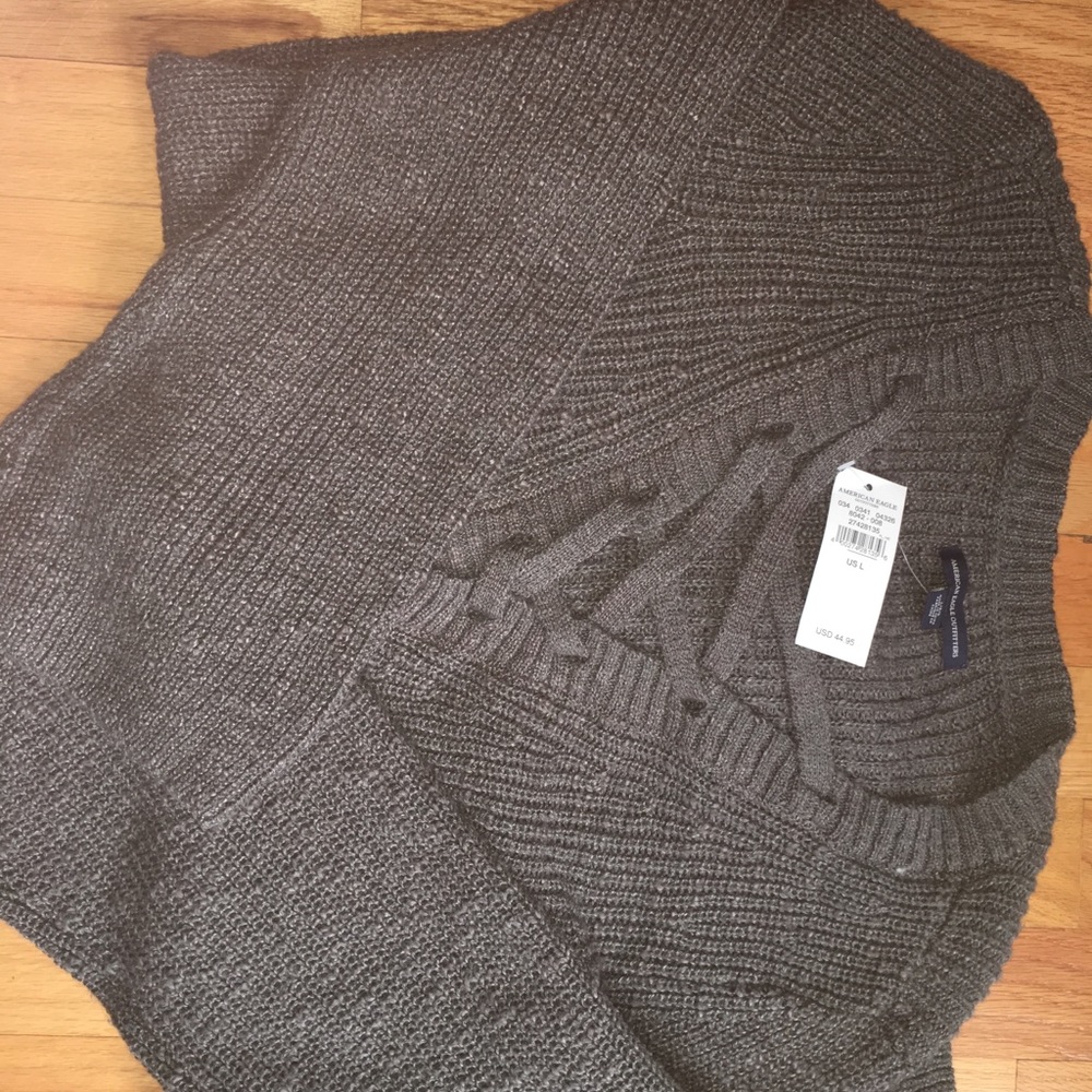 AE Lace up Sweater